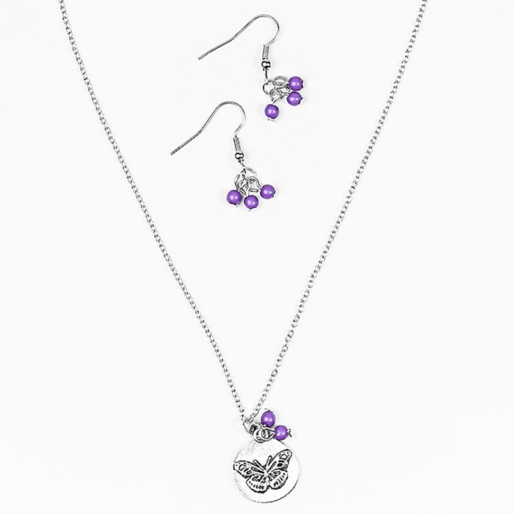 Purple Necklace - My Little Butterfly